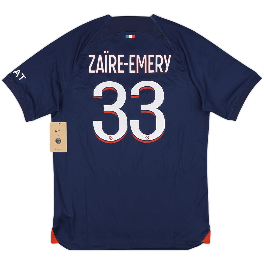 2023-24 Paris Saint-Germain Home Shirt Zaire-Emery #33 (M)
