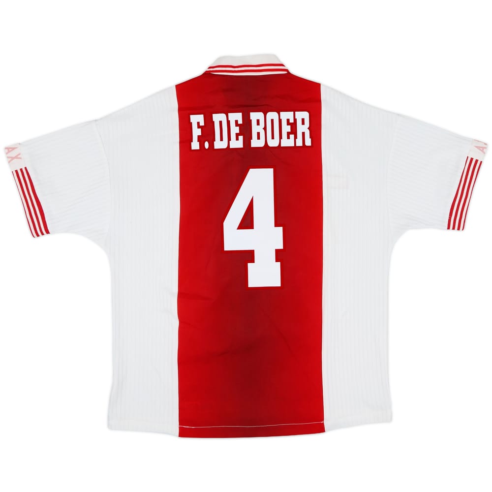 1997-98 Ajax Home Shirt F.De Boer #4 - 7/10 - (L)