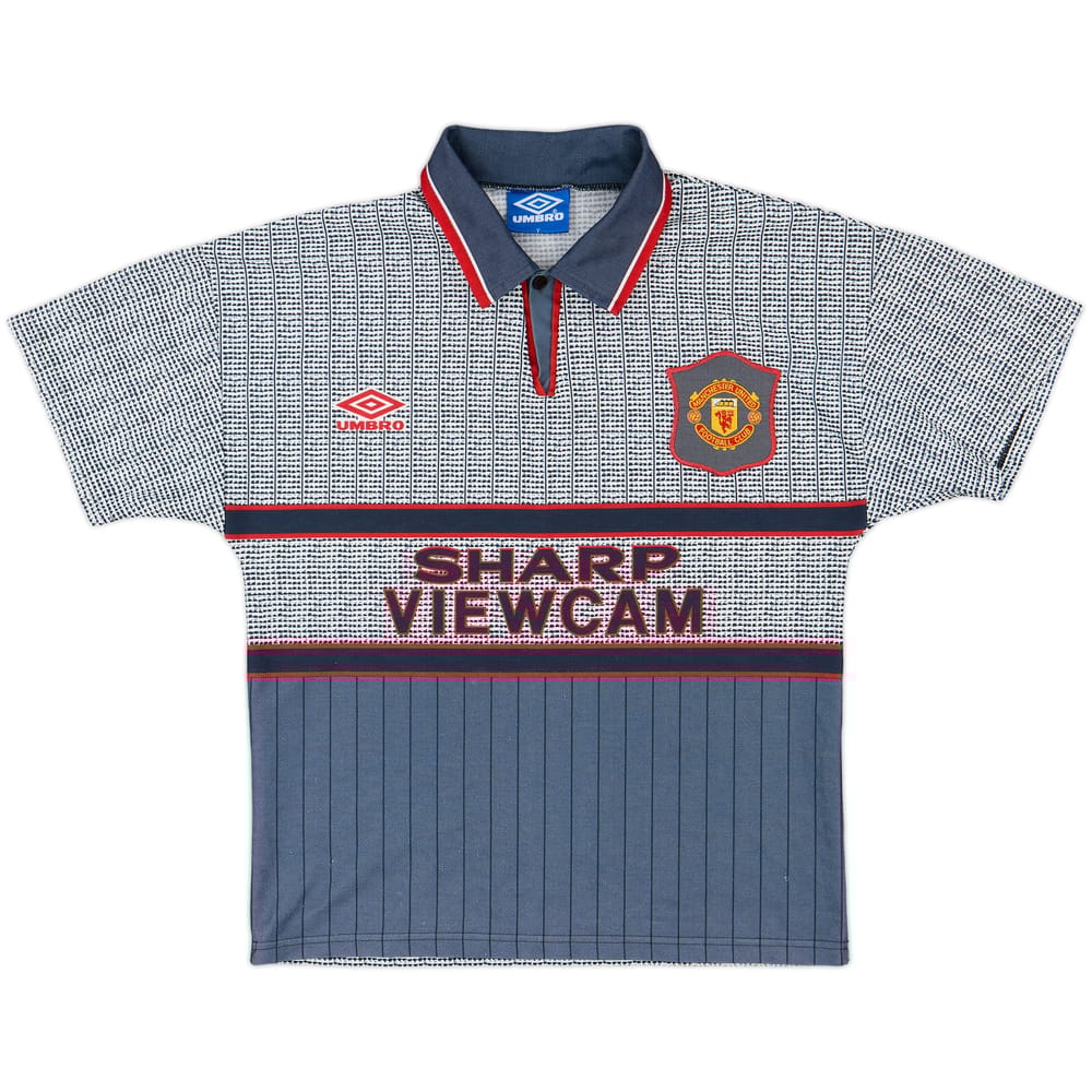 1995-96 Manchester United Away Shirt - 8/10 - (Y)