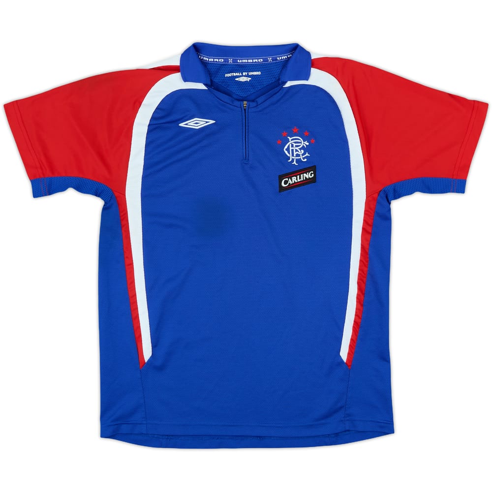 2007-08 Rangers Umbro 1/4 Zip Polo Shirt - 6/10 - (XL.Boys)