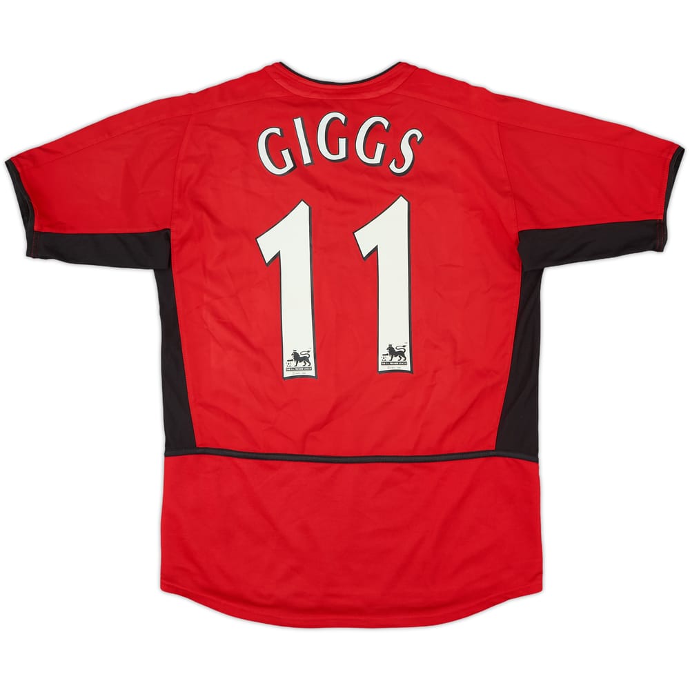 2002-04 Manchester United Home Shirt Giggs #11 - 9/10 - (XL.Boys)