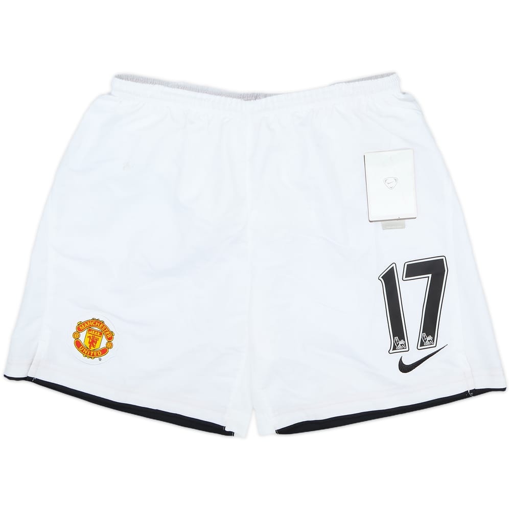 2007-09 Manchester United Home Shorts #17 (Nani) (L.Boys)