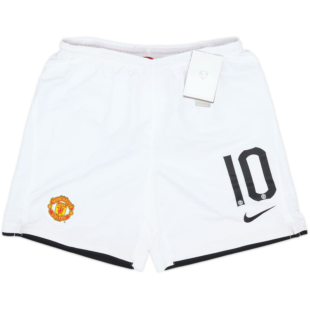 2007-09 Manchester United Home Shorts #10 (Rooney) (M.Boys)