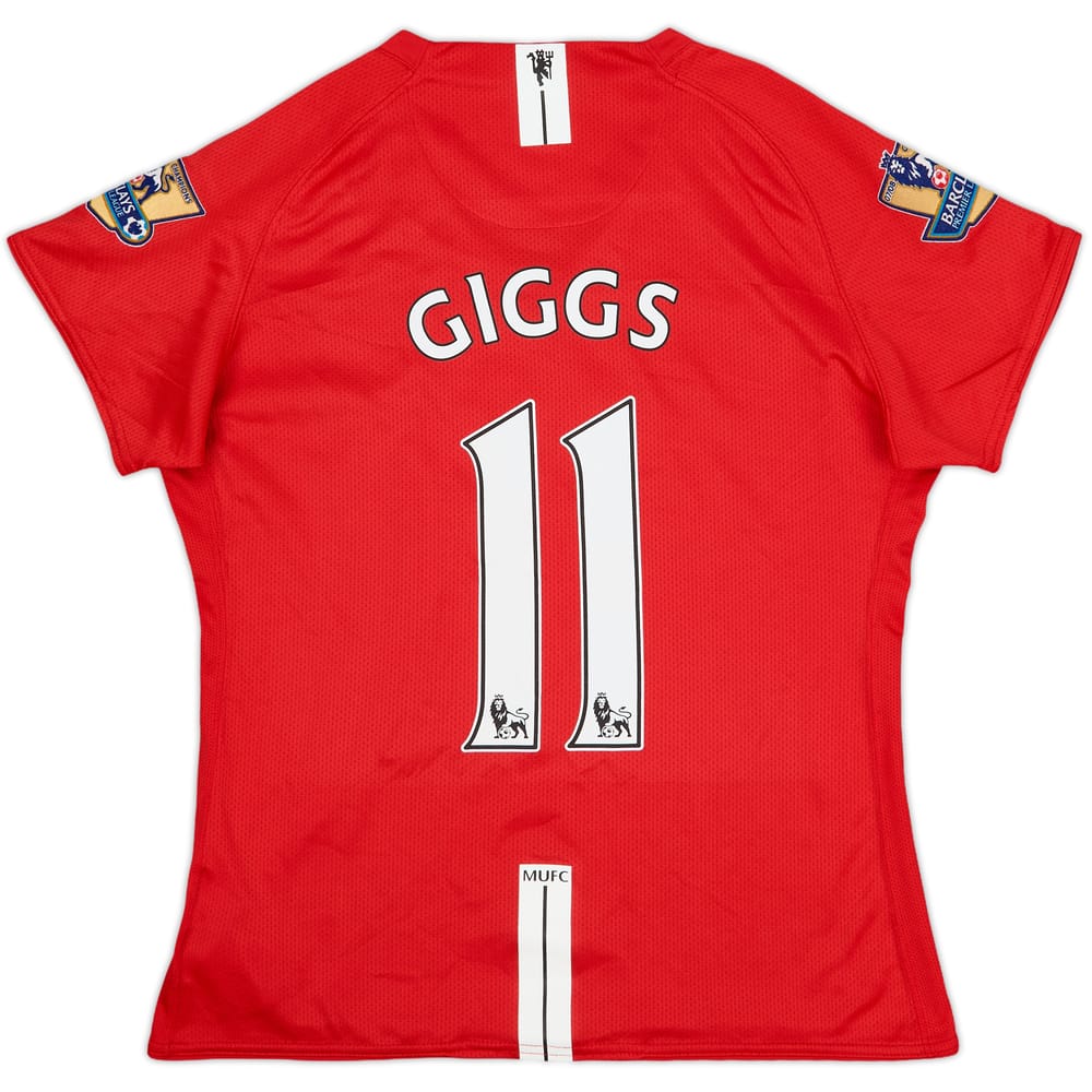 2007-09 Manchester United Home Shirt Giggs #11 - 7/10 - (Women's XL)