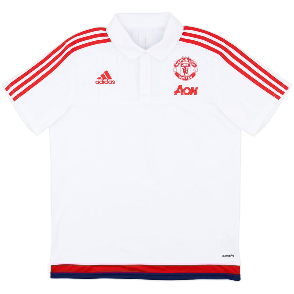 2015-16 Manchester United adidas Polo Shirt - 10/10 - (L)