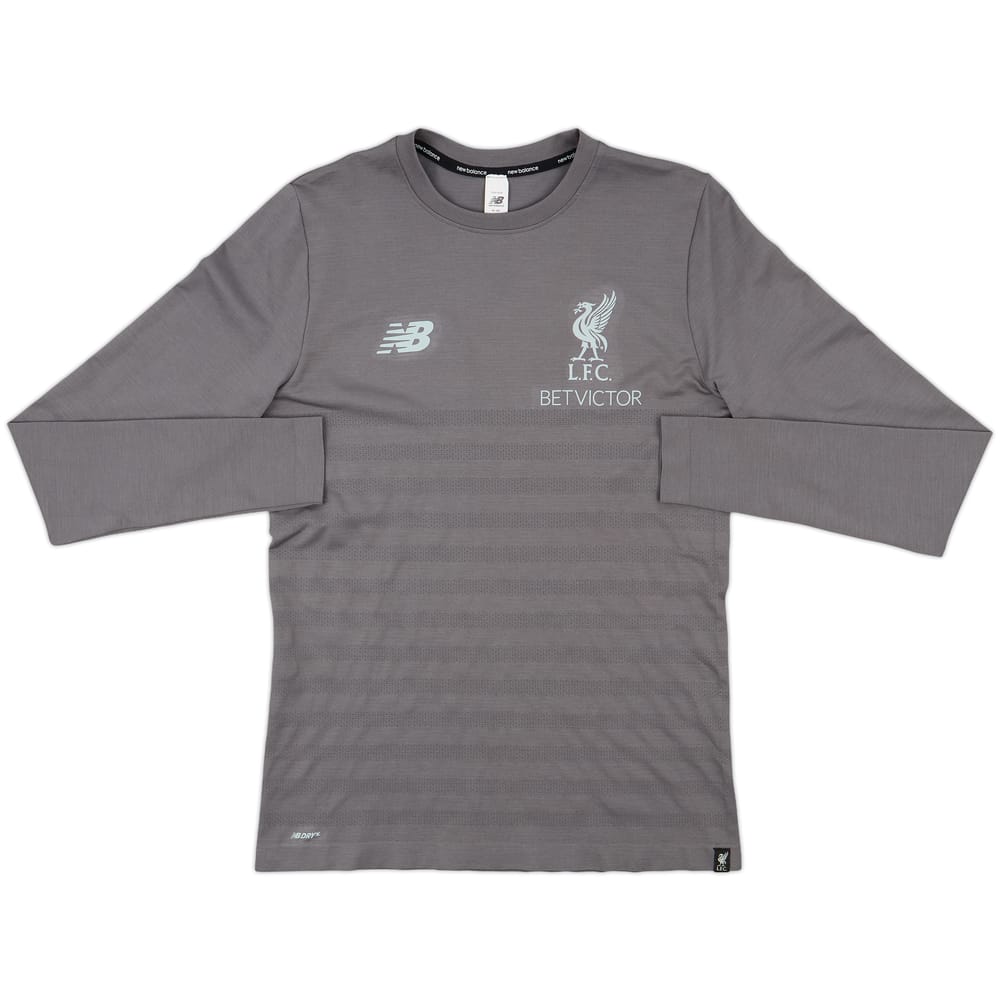 2018-19 Liverpool New Balance Training L/S Shirt - 10/10 - (M)