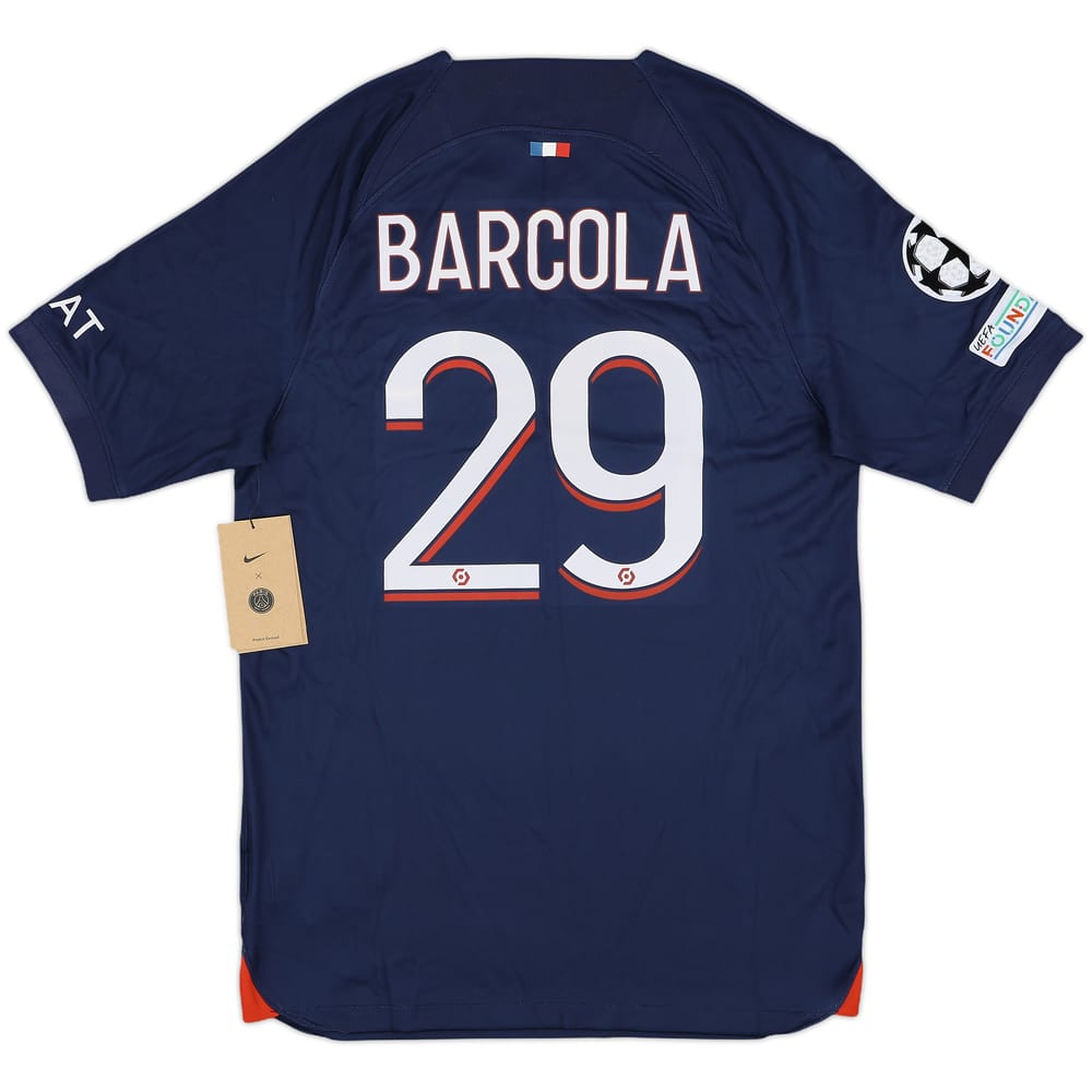 2023-24 Paris Saint-Germain Home Shirt Barcola #29 (S)