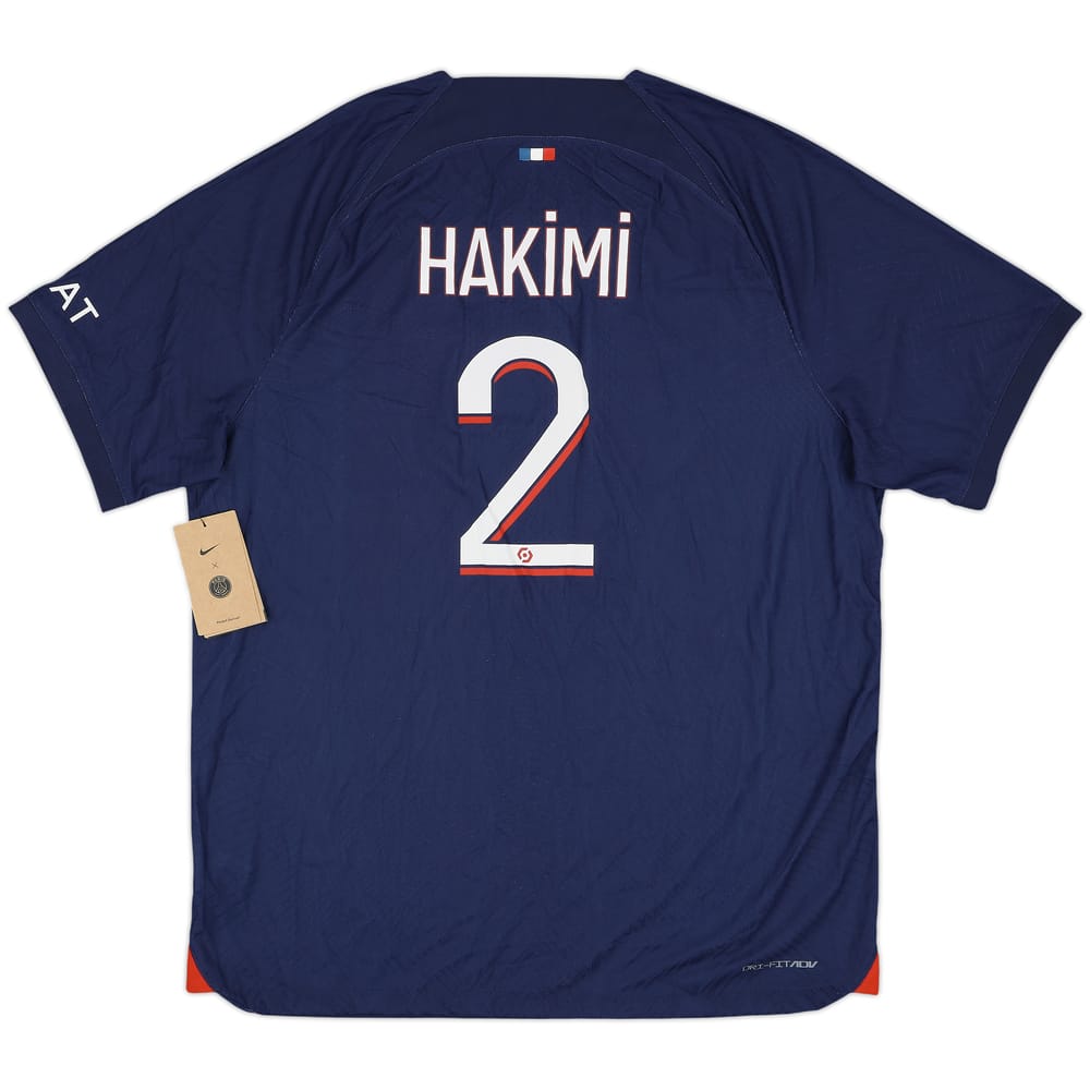 2023-24 Paris Saint-Germain Authentic Home Shirt Hakimi #2 (XL)