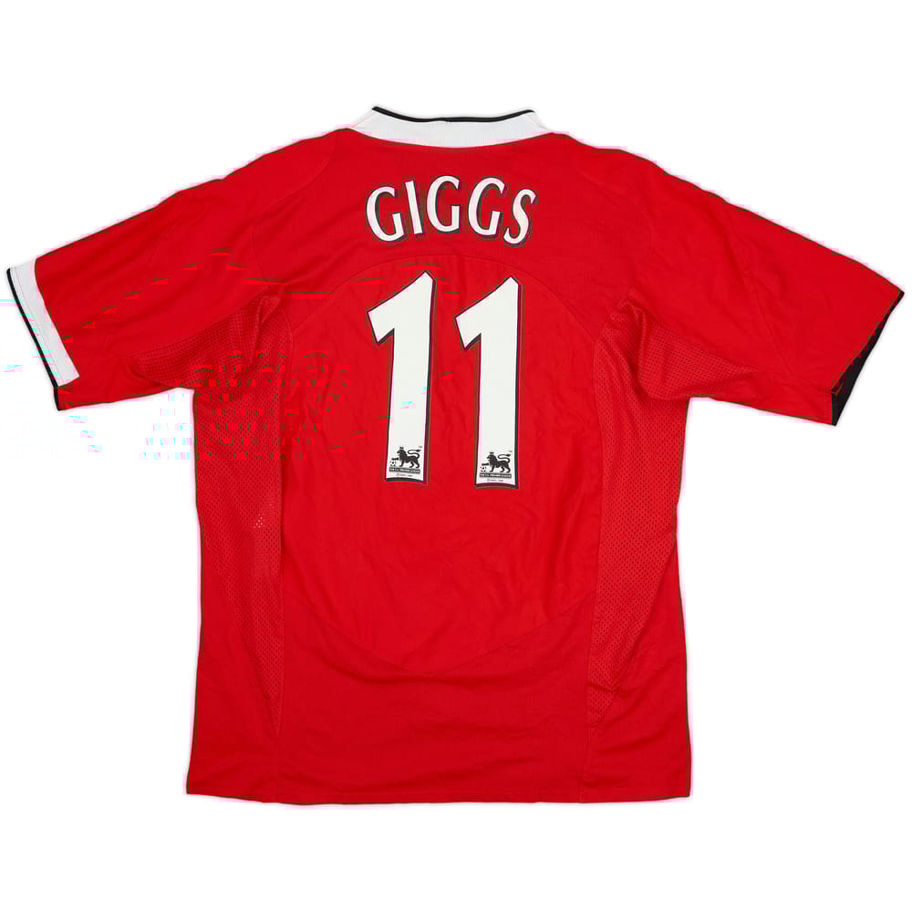 2004-06 Manchester United Home Shirt Giggs #11 - 8/10 - (L)