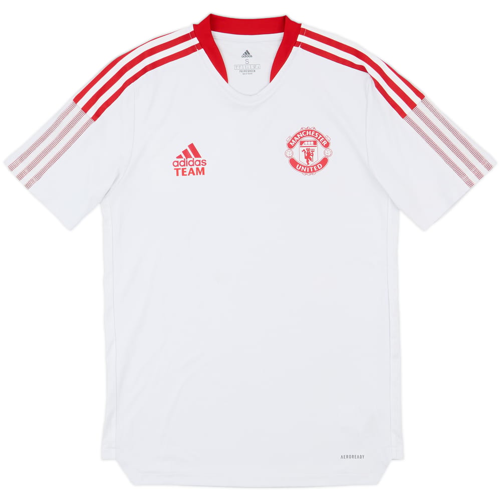 2021-22 Manchester United adidas Staff Issue Training Shirt Team - 8/10 - (S)