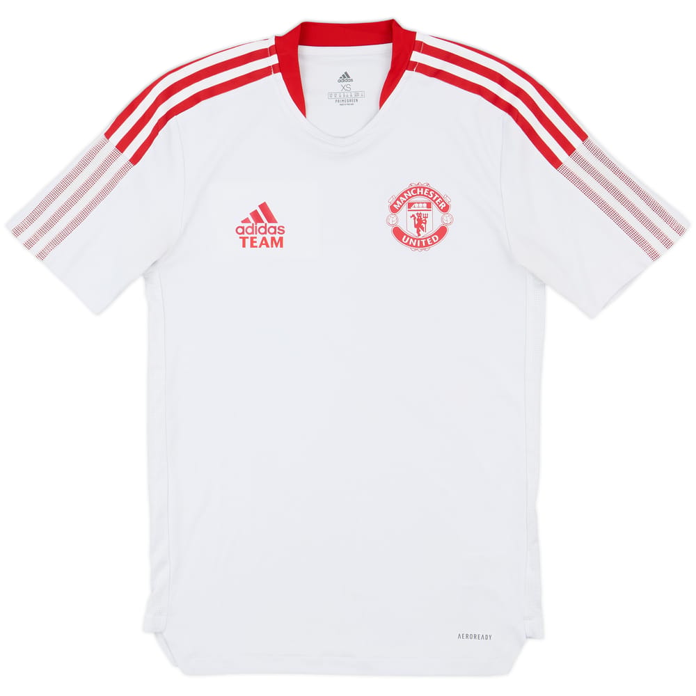 2021-22 Manchester United adidas Staff Issue Training Shirt Team - 10/10 - (XS)