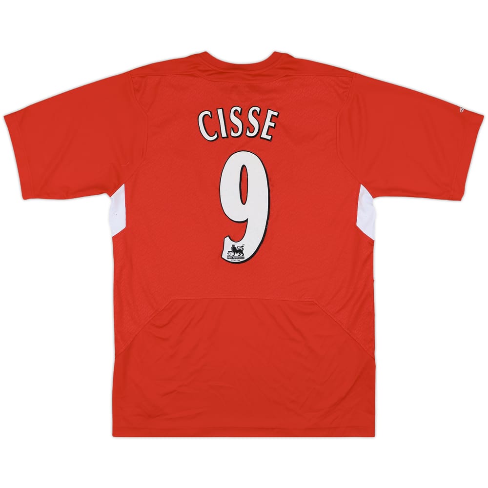 2004-06 Liverpool Home Shirt Cisse #9 - 4/10 - (M)