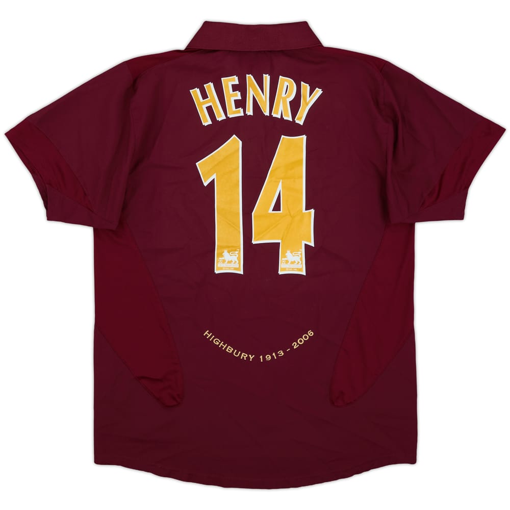 2005-06 Arsenal Home Shirt Henry #14 - 8/10 - (S)