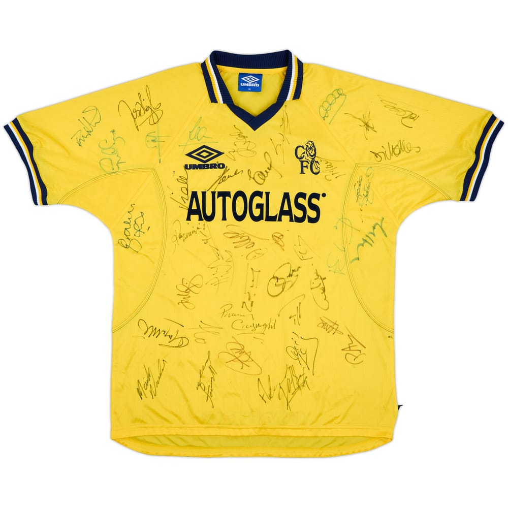 1998-00 Chelsea Squad Signed Third Shirt - 8/10 - (XL)
