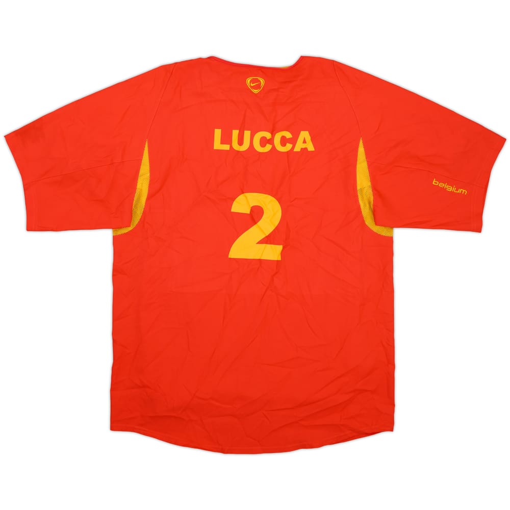2002-03 Belgium Nike Player Issue Training Shirt Lucca #2 - 10/10 - (M)