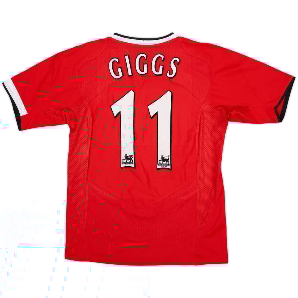 2004-06 Manchester United Home Shirt Giggs #11 - 8/10 - (XL.Boys)