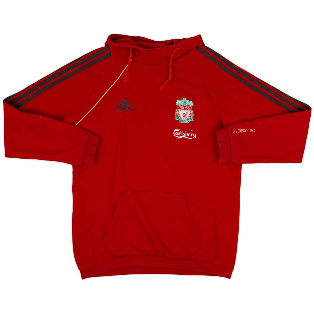 2009-10 Liverpool adidas Hooded Sweat Top - 7/10 - (M)