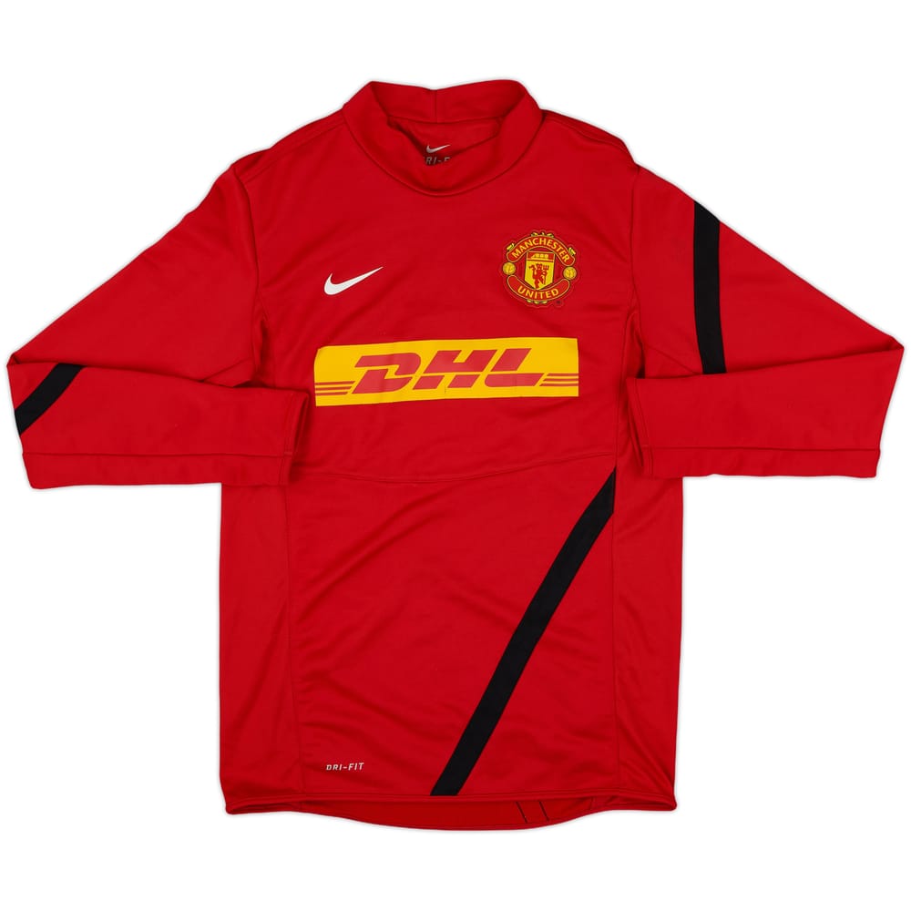 2011-12 Manchester United Nike Sweat Top - 6/10 - (S)