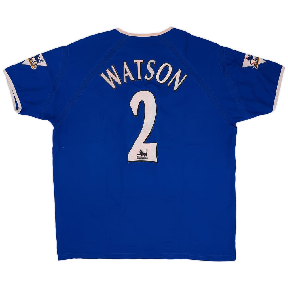 2003-04 Everton Home Shirt Watson #2 - 7/10 - (XL)