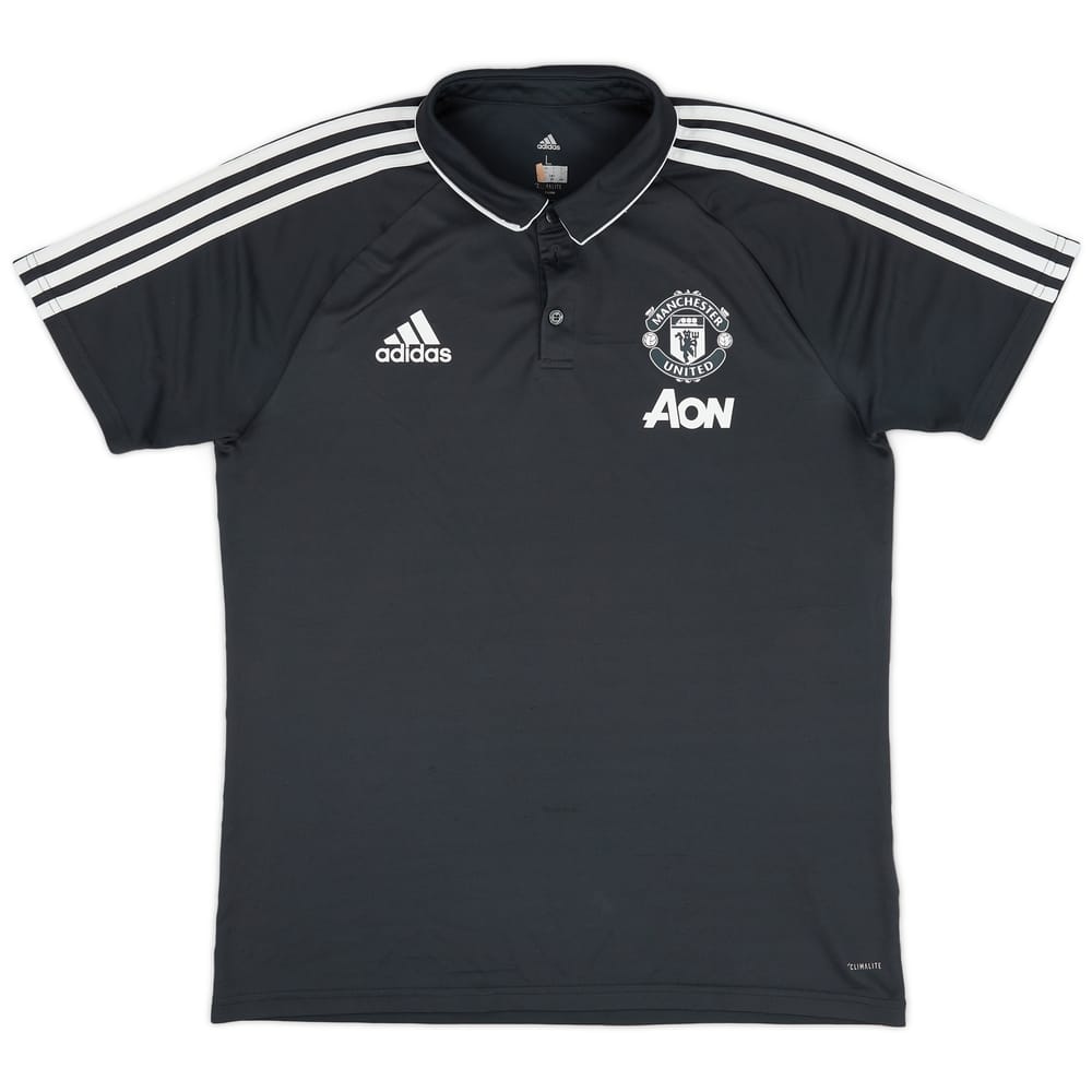 2017-18 Manchester United adidas Polo Shirt - 8/10 - (L)