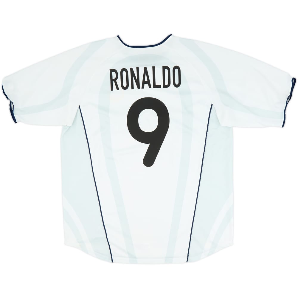 Camiseta de visitante del Inter Milan 2001-02 Ronaldo #9 - 10/10 - (XL)
