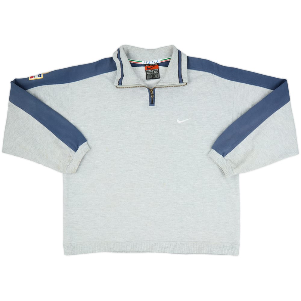 1996-98 Italy Nike 1/4 Zip Drill Top - 9/10 - (XL)