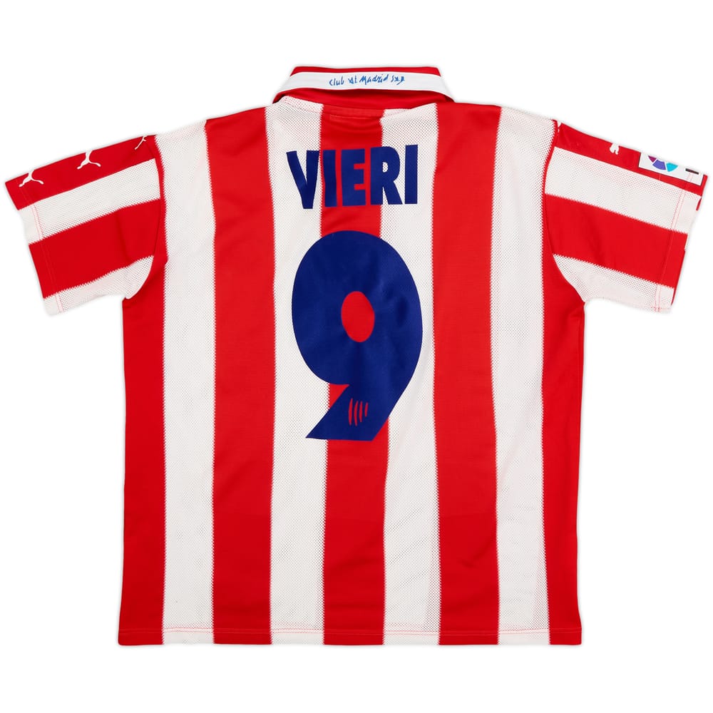 1997-98 Atletico Madrid Home Shirt Vieri #9 - 8/10 - (S)