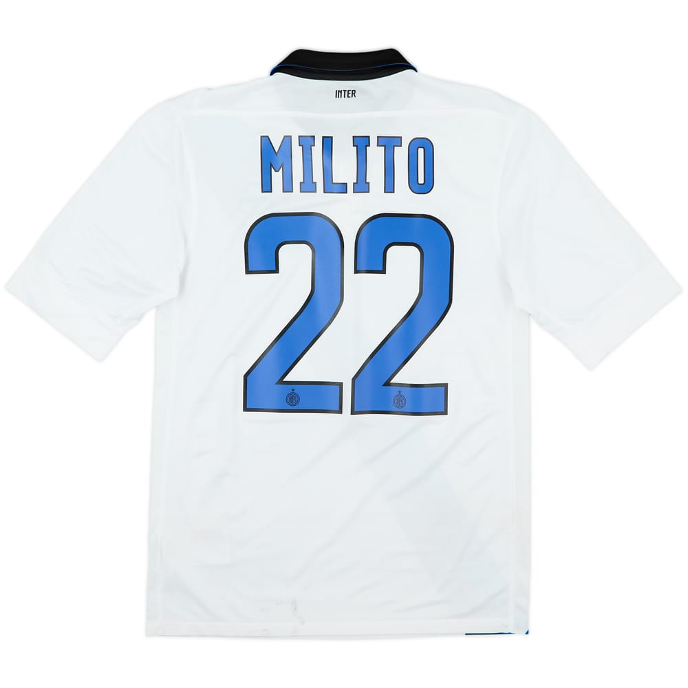 2011-12 Inter Milan Away Shirt Milito #22 - 6/10 - (S)