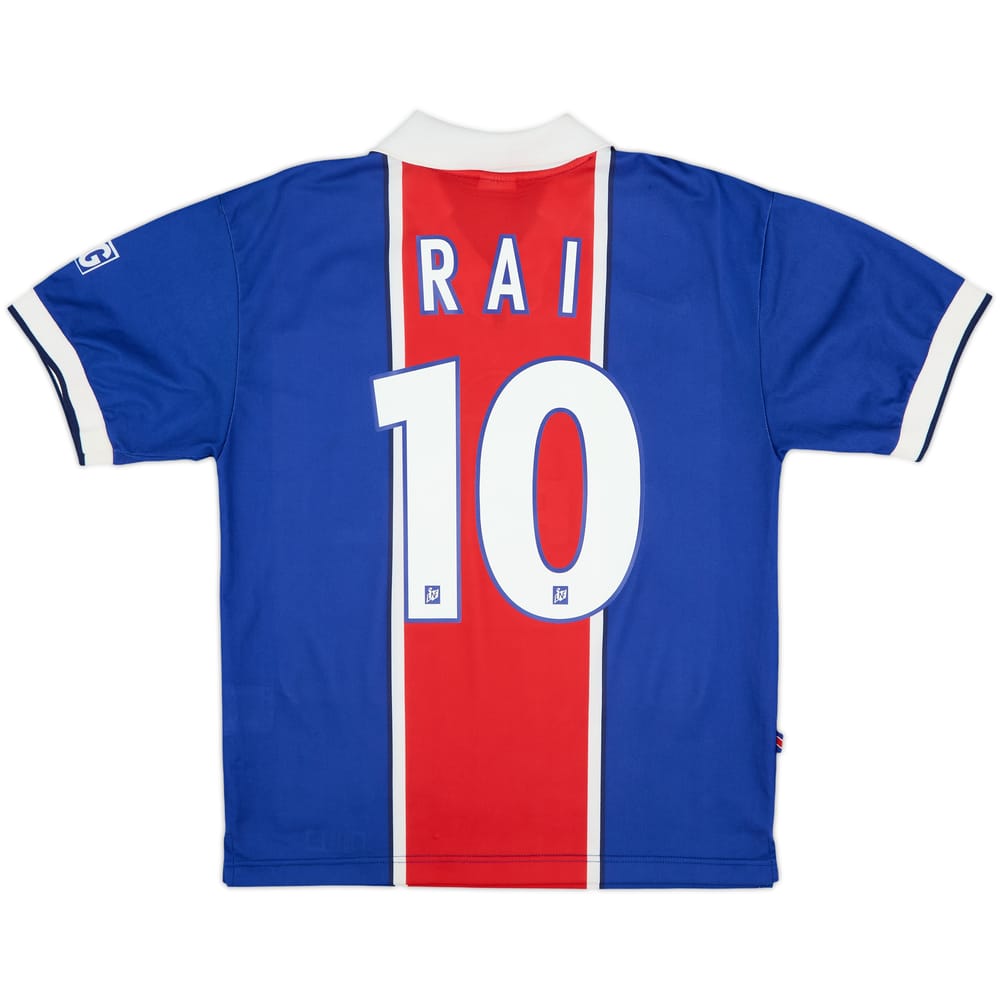 1997-98 Paris Saint-Germain Home Shirt Rai #10 - 8/10 - (S)