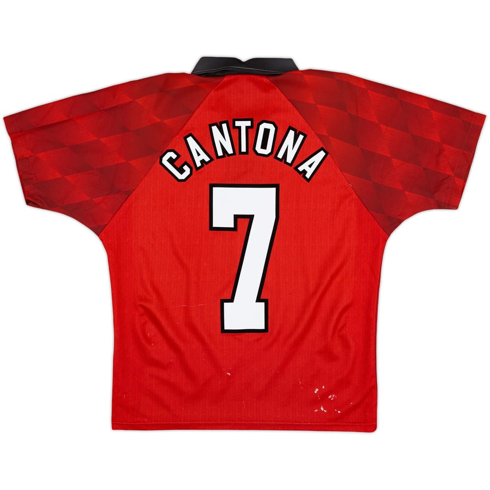 1996-98 Manchester United Home Shirt Cantona #7 - 5/10 - (Y)
