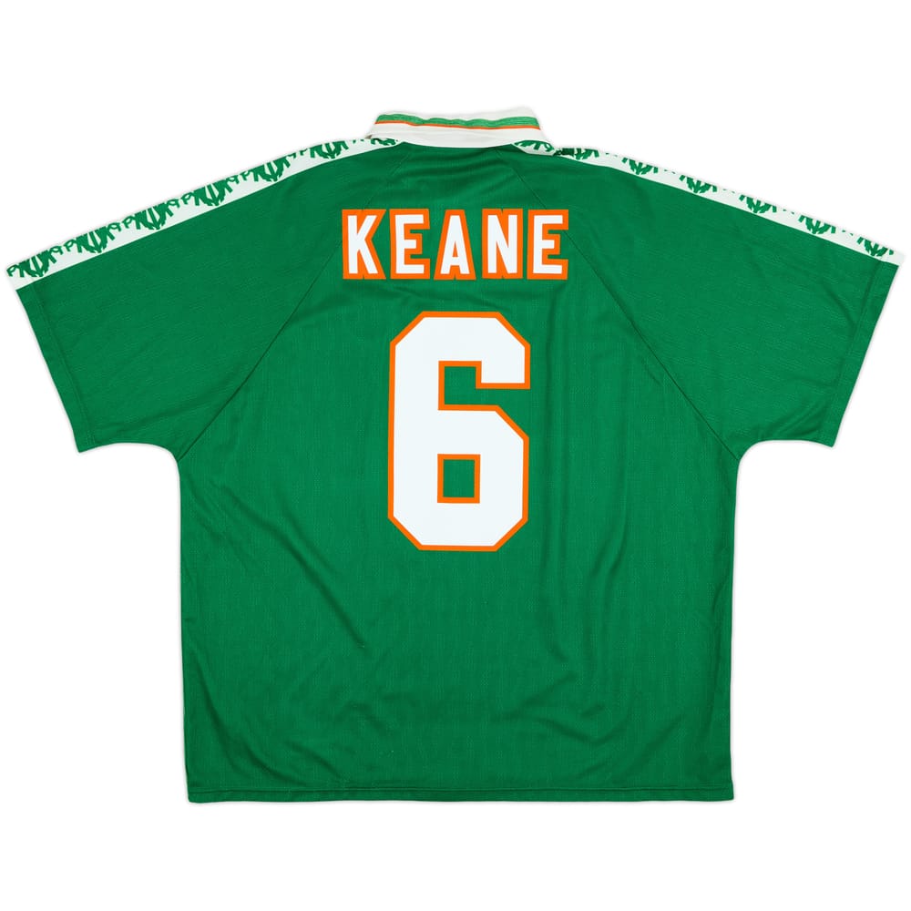 1996-98 Ireland Home Shirt Keane #6 - 10/10 - (XXL)