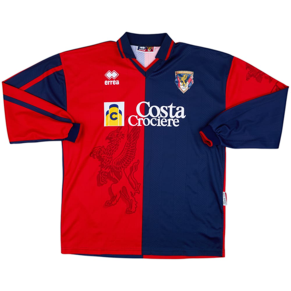 1997-98 Genoa Home L/S Shirt - 9/10 - (L)
