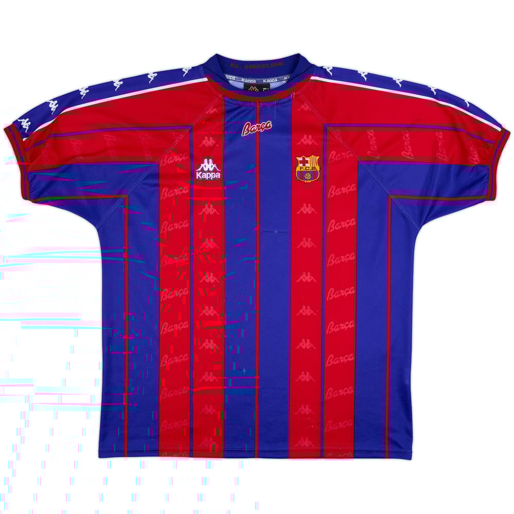 1997-98 Barcelona Home Shirt - 8/10 - (XL)