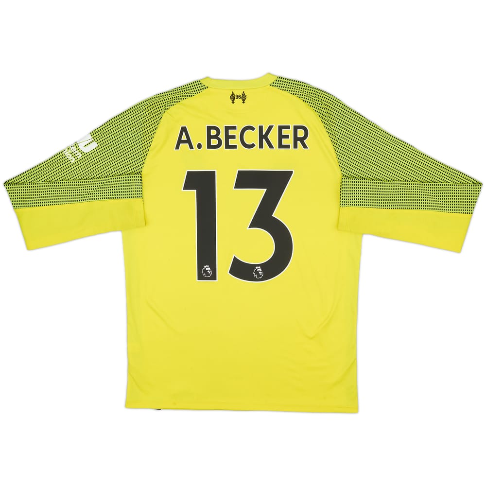 2018-19 Liverpool GK Shirt A.Becker #13 - 6/10 - (S)
