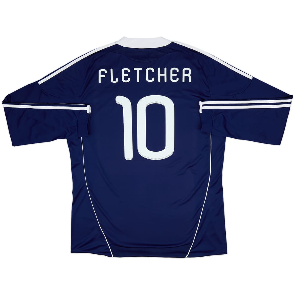 2010-11 Scotland Home L/S Shirt Fletcher #10 - 8/10 - (XXL)
