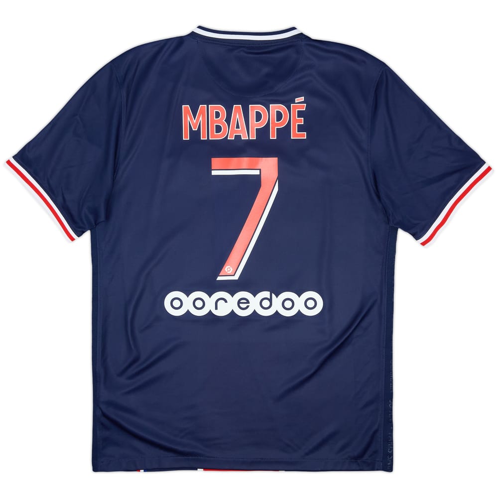 2020-21 Paris Saint-Germain Home Shirt Mbappe #7 - 10/10 - (M)