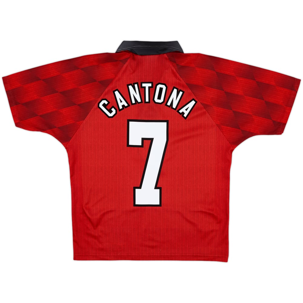 1996-98 Manchester United Home Shirt Cantona #7 - 9/10 - (Y)