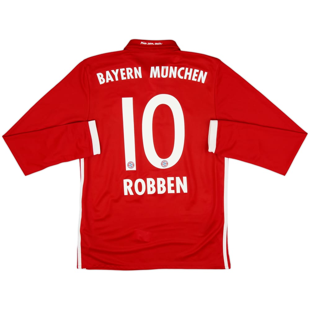 2016-17 Bayern Munich Home L/S Shirt Robben #10 - 9/10 - (S)