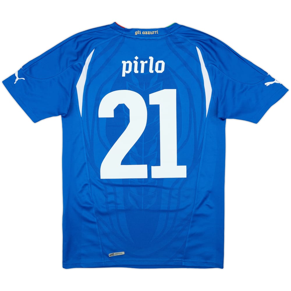 2010-12 Italy Home Shirt Pirlo #21 - 9/10 - (S)
