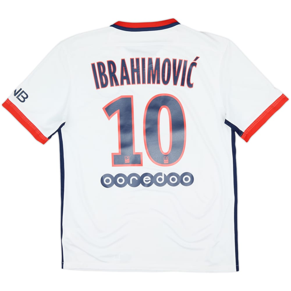2015-16 Paris Saint-Germain Away Shirt Ibrahimovic #10 - 7/10 - (M)