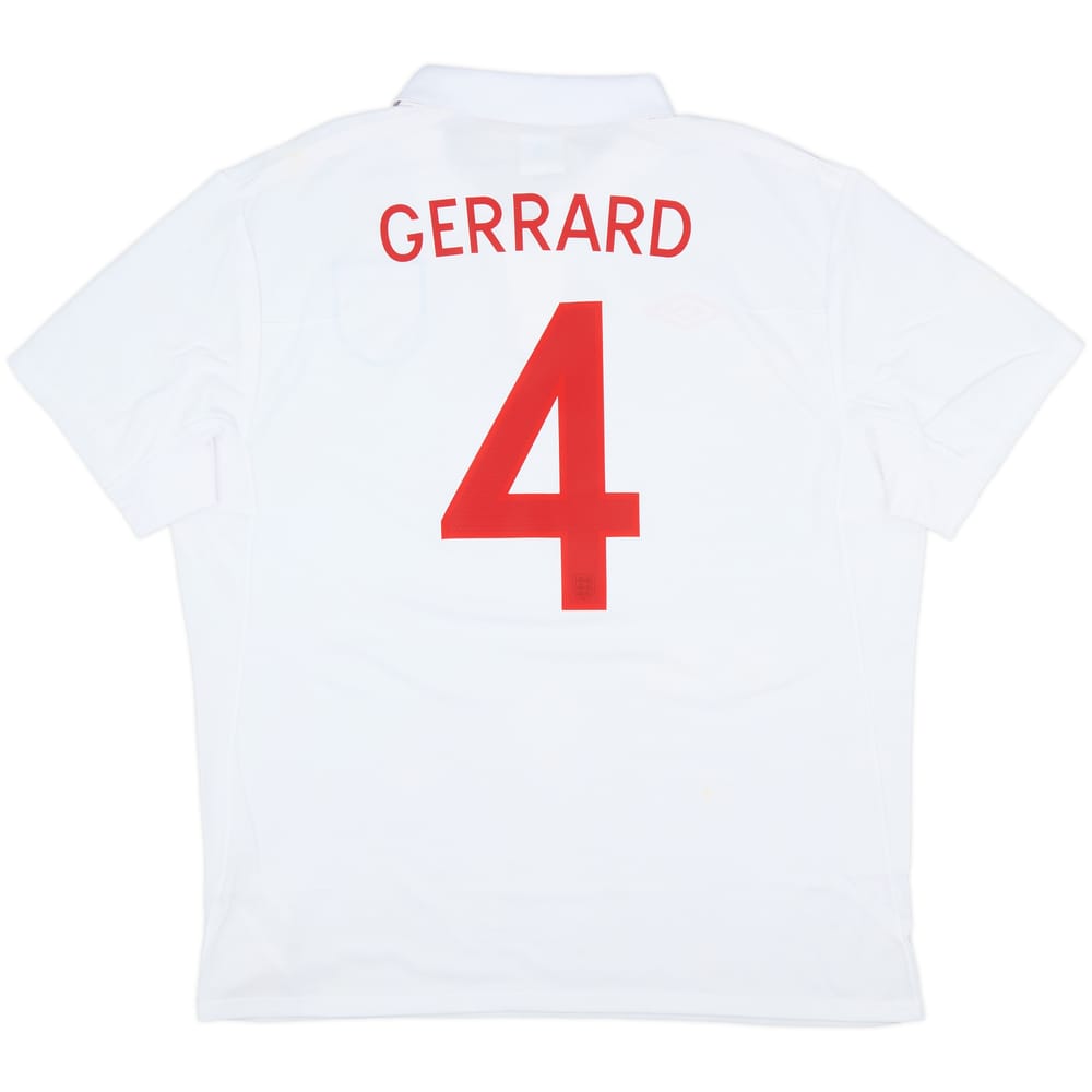 2009-10 England Home Shirt Gerrard #4 (XL)