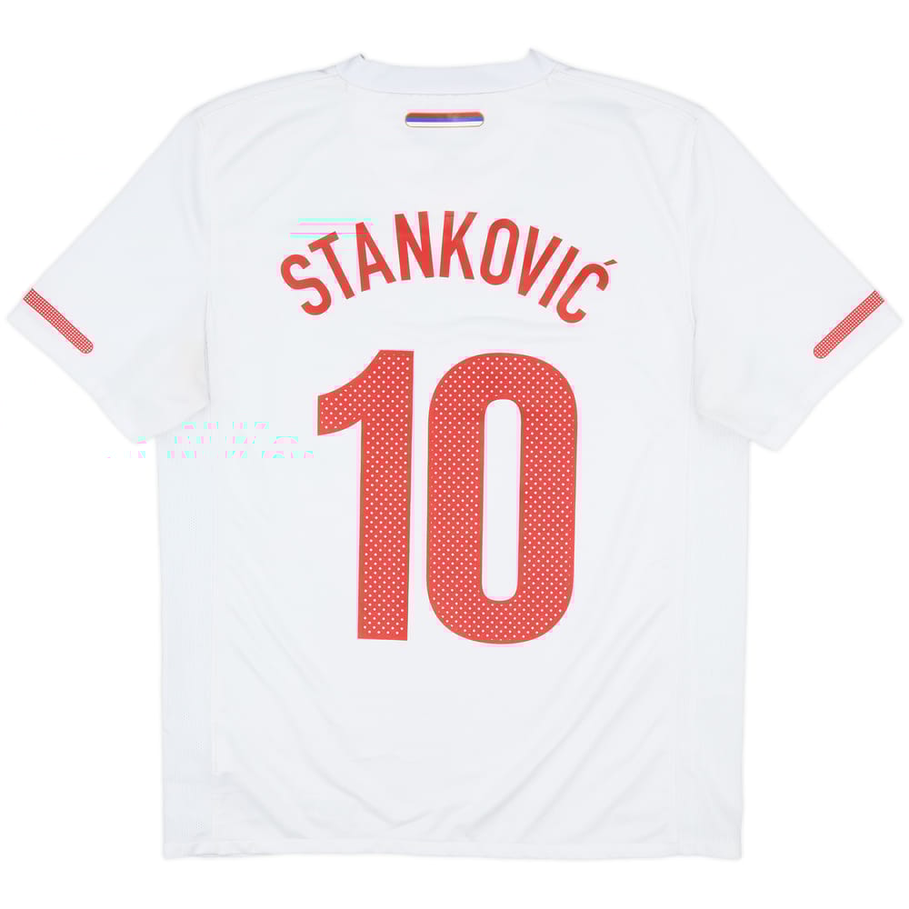 2010-12 Serbia Away Shirt Stankovic #10 - 7/10 - (M)