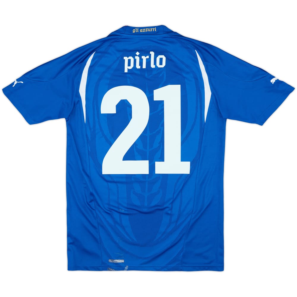 2010-12 Italy Home Shirt Pirlo #21 - 7/10 - (S)