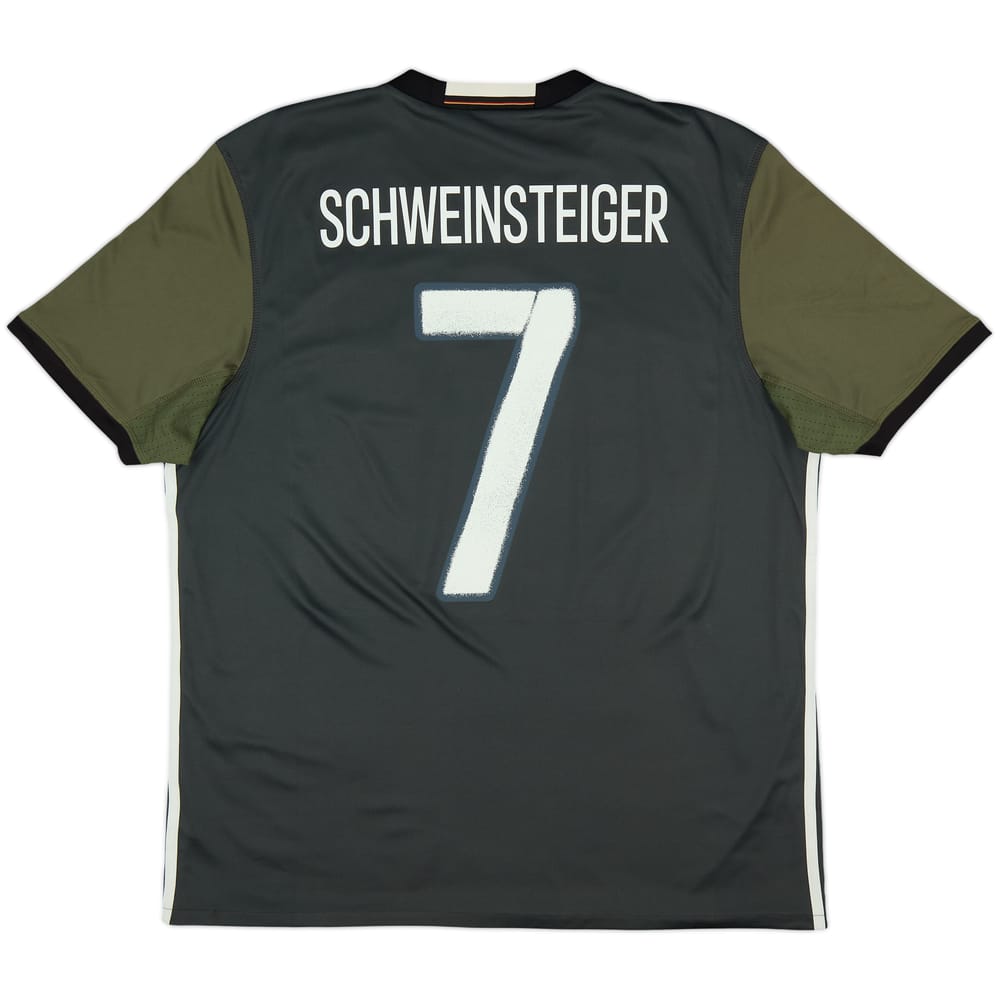 2015-17 Germany Away Shirt Schweinsteiger #7 - 6/10 - (XL)