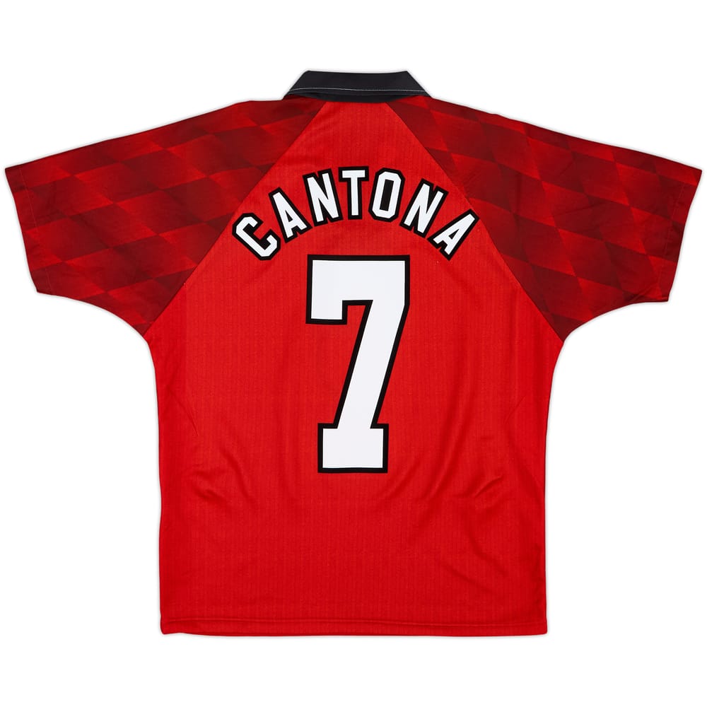 1996-98 Manchester United Home Shirt Cantona #7 - 8/10 - (Y)