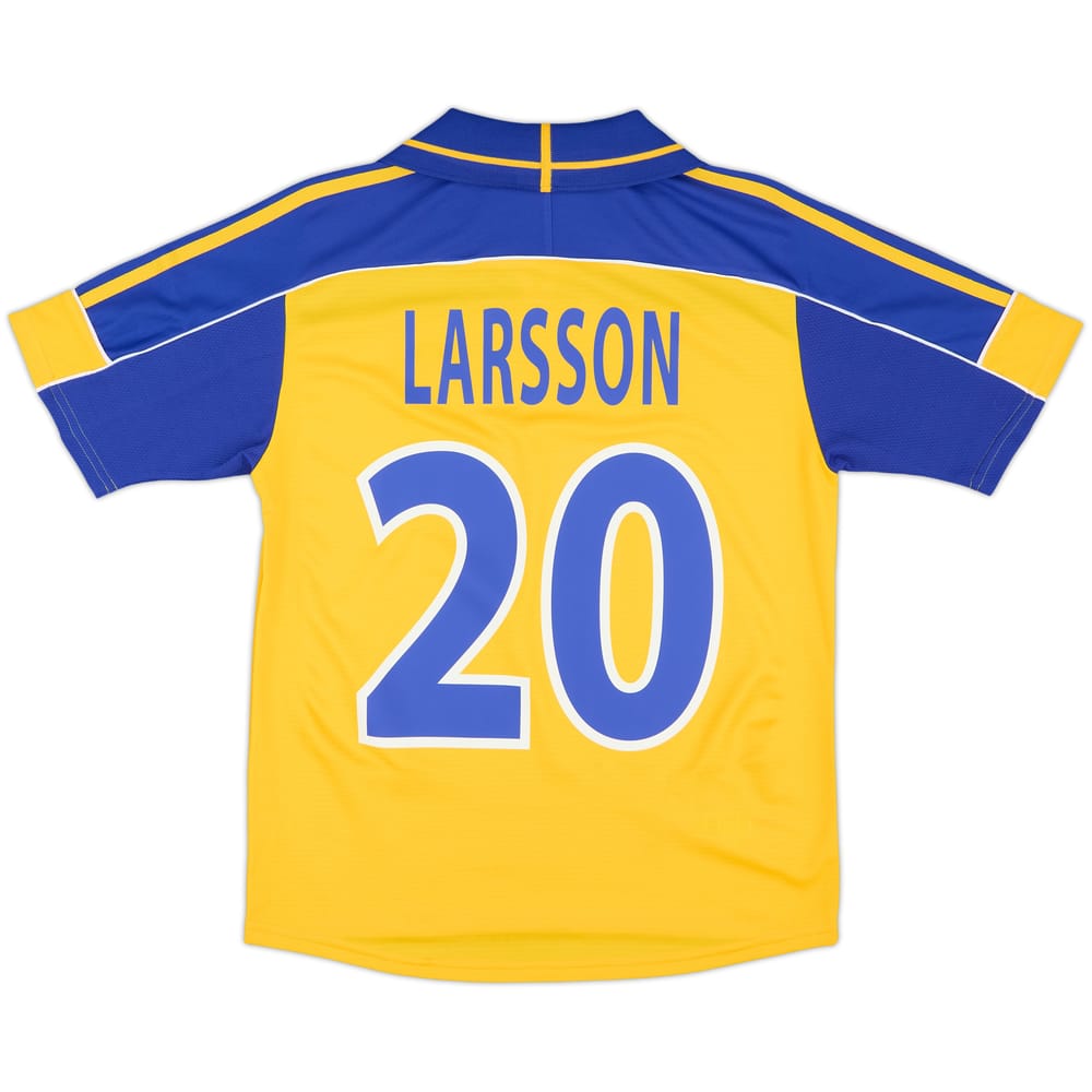 2000-02 Sweden Home Shirt Larsson #20 - 10/10 - (L.Boys)