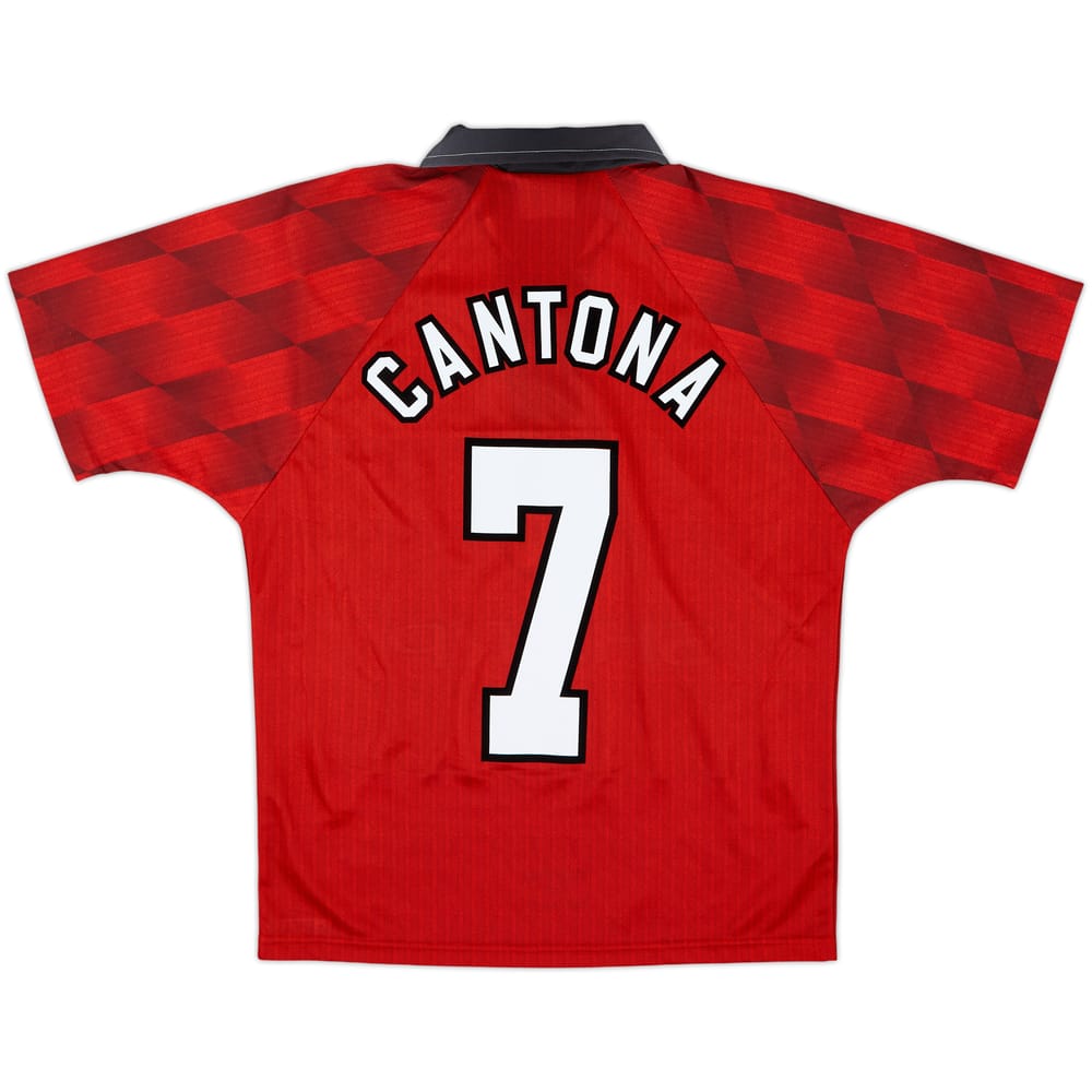 1996-98 Manchester United Home Shirt Cantona #7 - 8/10 - (Y)