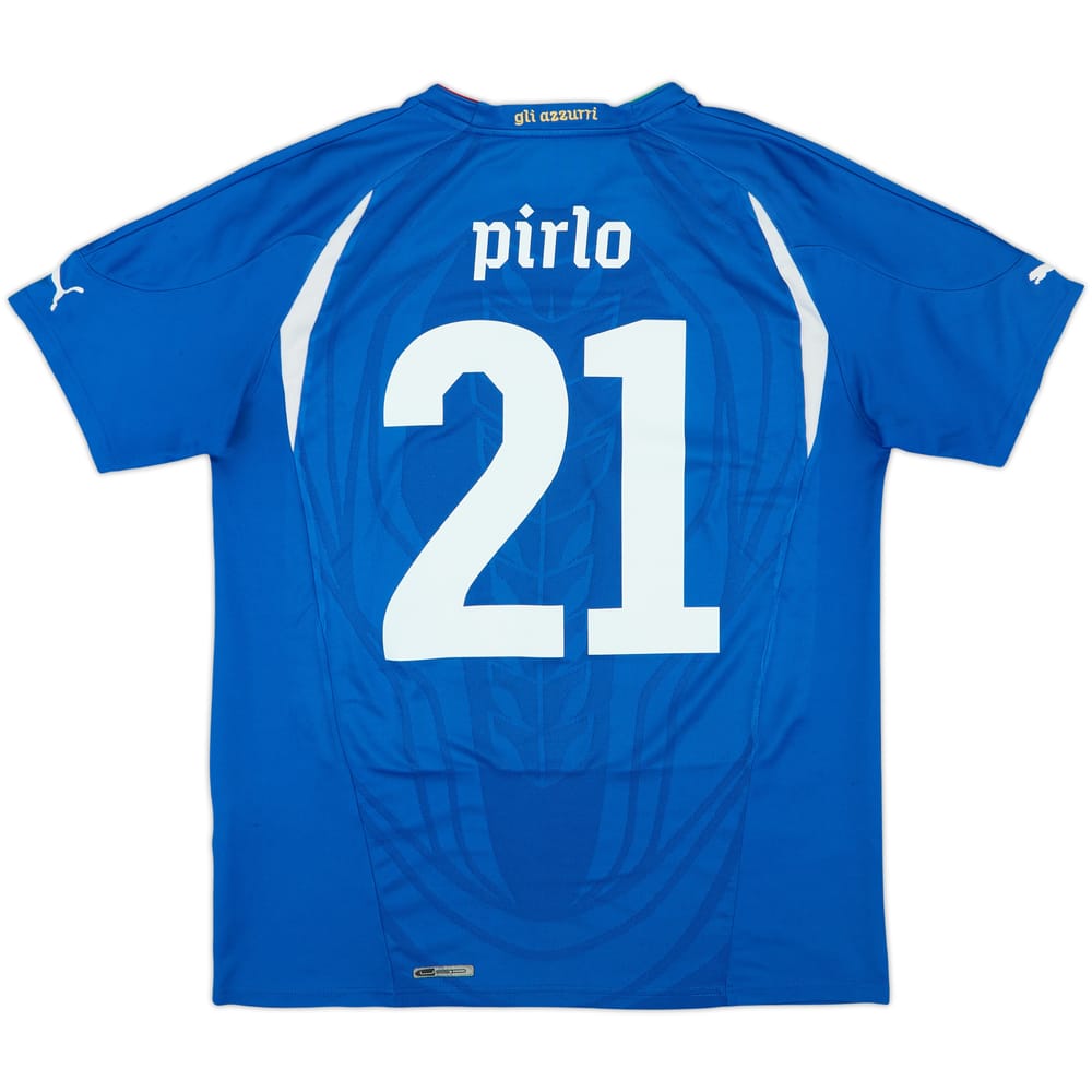 2010-12 Italy Home Shirt Pirlo #21 - 6/10 - (M)
