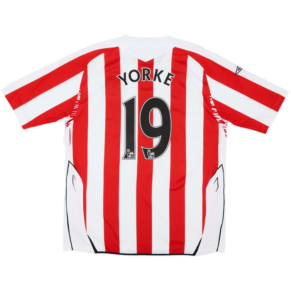 2007-08 Sunderland Home Shirt Yorke #19 - 7/10 - (XL)