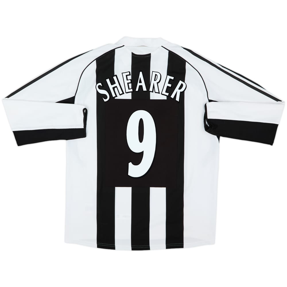 2005-07 Newcastle Home L/S Shirt Shearer #9 - 9/10 - (L)